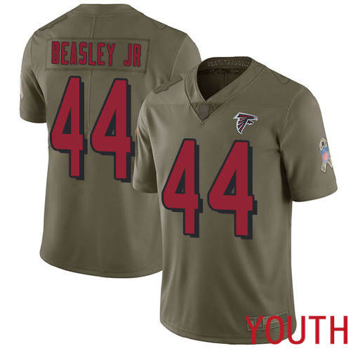 Atlanta Falcons Limited Olive Youth Vic Beasley Jersey NFL Football #44 2017 Salute to Service